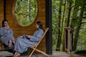 Relaxing at Solace Spa